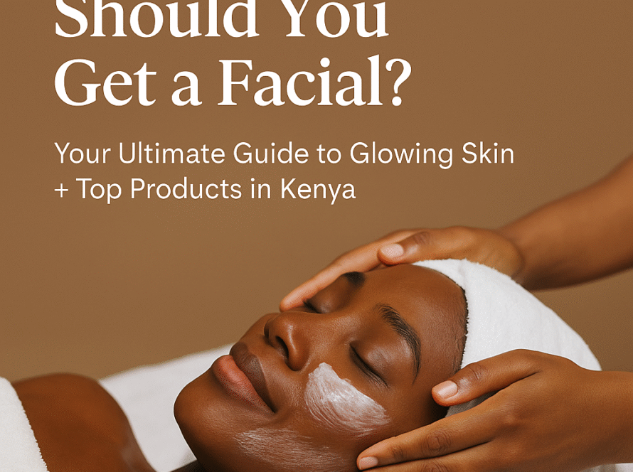 A woman receiving a professional facial treatment at Blossom Spa Nairobi